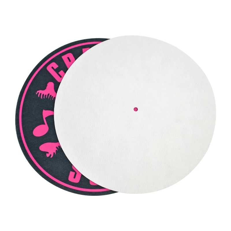 Anti-Static Felt Record Mat Slipmat Player Protective Pad Anti Vibration Record Platter Mat Printable