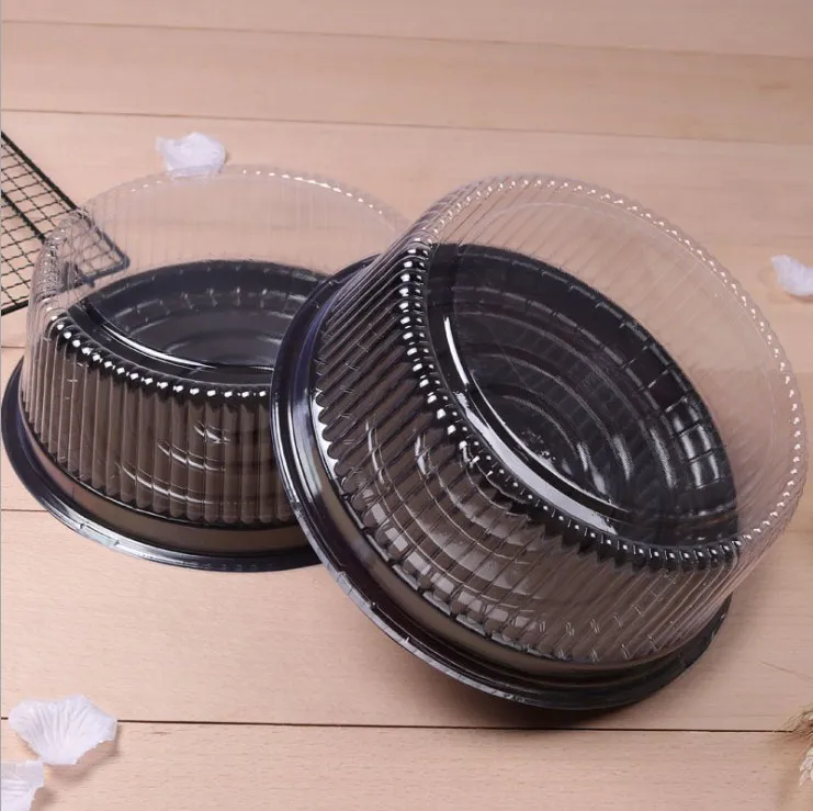 
Round Shape Disposable Plastic Cake Container Packaging 