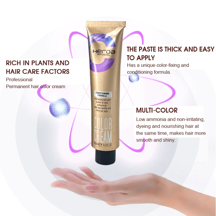 Free Sample Best Quality OEM Hair Dye Natural Professional Hair Color Cream For Salon Use
