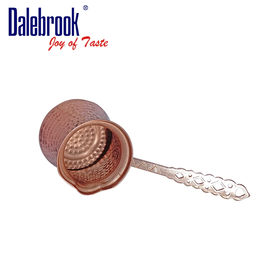 
Dalebrook Turkish Arabic Greek Cezve Ibrik Brass Copper Coffee Pot Coffee Mug Warmer Milk Pot Cup with Lid for Cookware Set 