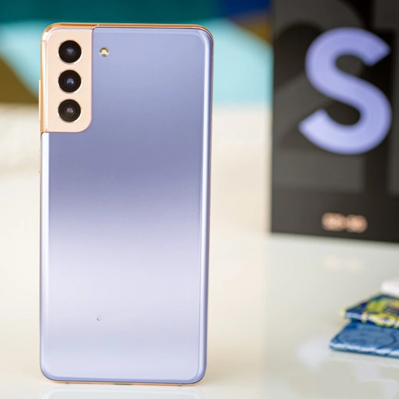 Бесплатная доставка для Samsung Galaxy S21 разблокированный 8 + 128 ГБ почти новый Восстановленный мобильный телефон с высококачественными