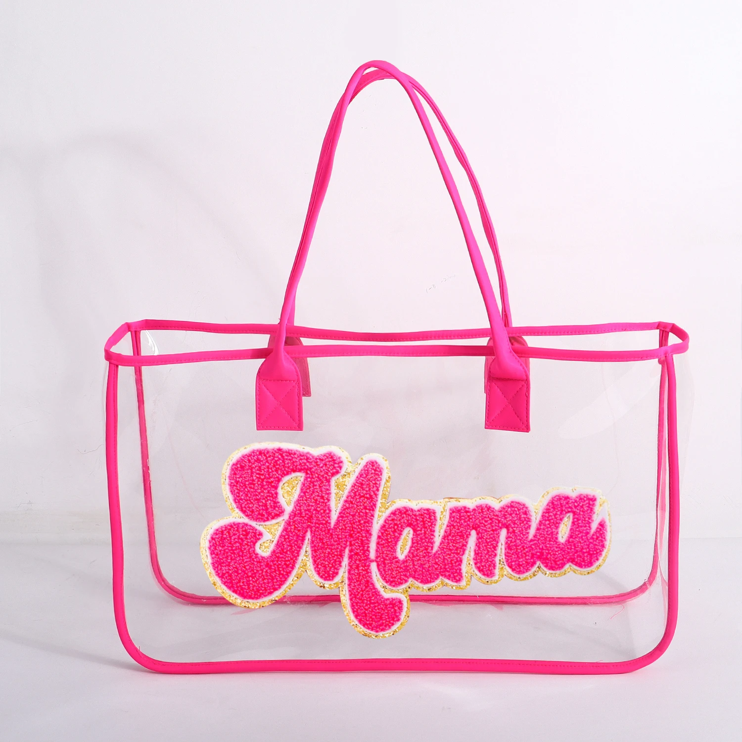 Keymay 3day Dispatch Multi Colors Hot Pink Handle Waterproof Large Capacity Personalized Travel Bag Pool Women Beach Tote