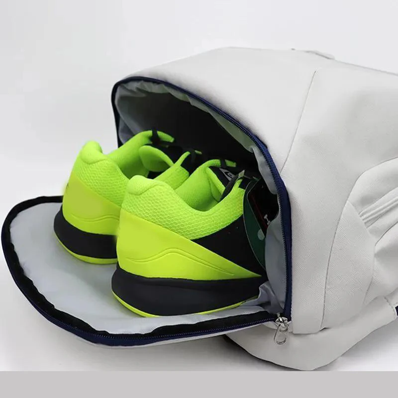 Sports Backpack with Extra Shoe Bags Suitable For Tennis Racket Badminton Rackets Waterproof Durable Tennis Backpack Racket Bag