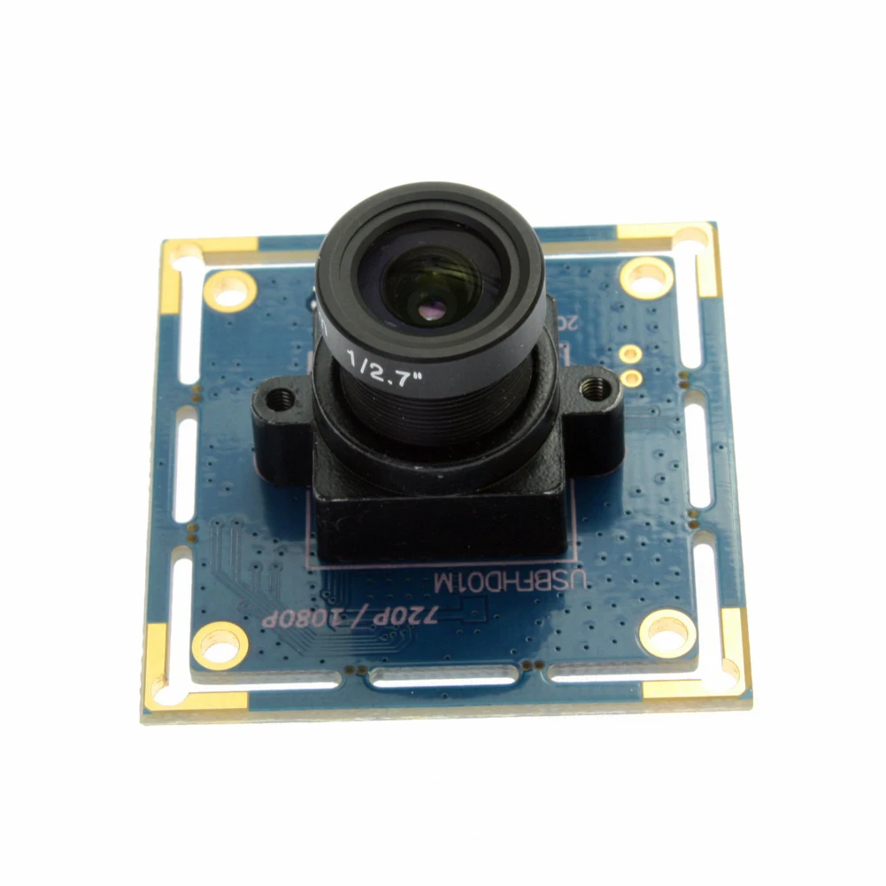 ELP High Frame 120FPS 2MP 1080P OV2710 MJPEG YUY2 mini USB CMOS Camera Module with M12 Adjustable Lens for Machine Visions