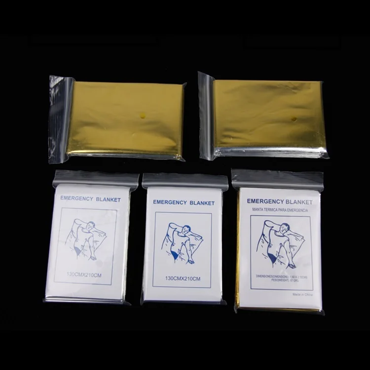 polyester plastic film coated emergency survival rescue blanket