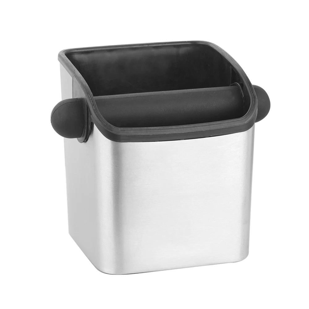 CAFEMASY Coffee Knock Box with Removable Knock Bar High Quality Stainless Steel Housing Mini Espresso Knock Box