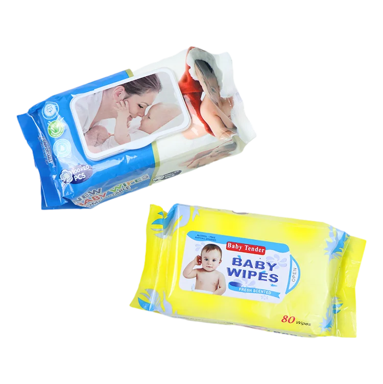 Natural Care Portable Sensitive Baby Diaper Wet Wipes Clean Hand Non-Woven Cleaning Moisturizing Baby Wipes for Sensitive Skin