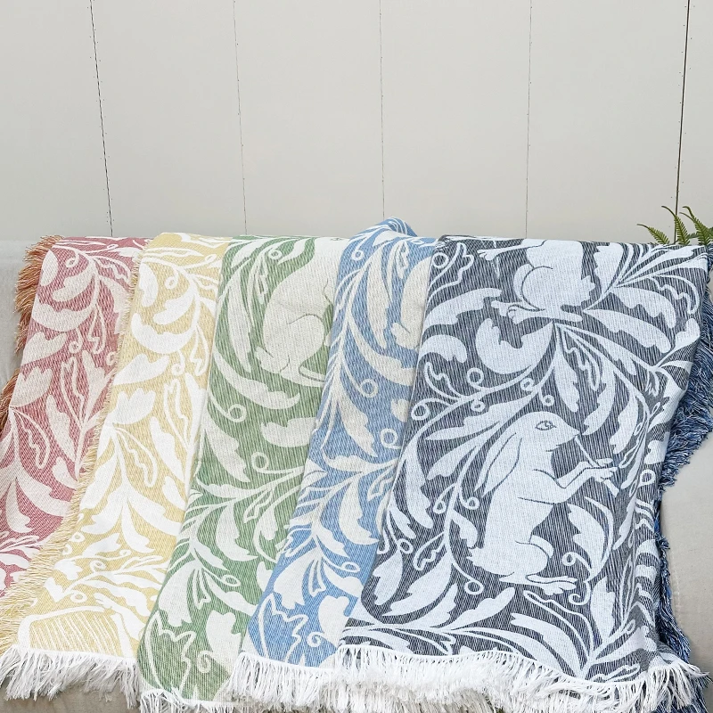 Custom Home textiles woven jacquard blanket tapestry blankets throws other blankets