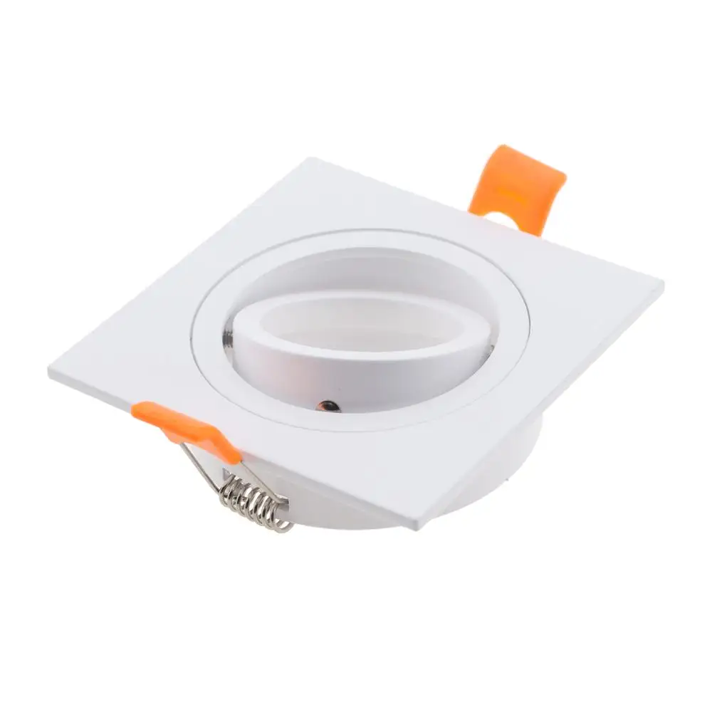 Recessed Spot Light Frame Adjustable Led Downlight Casing Square Led Spotlight Frame Fixtures