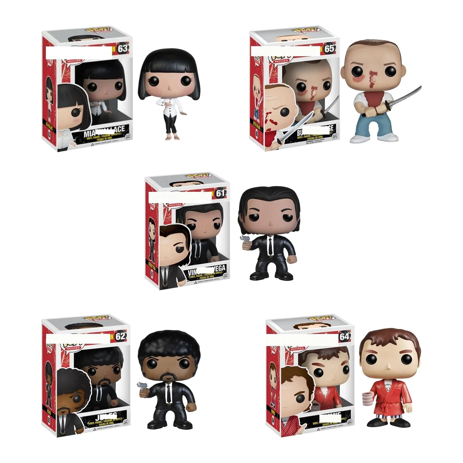 Коллекция поп-фильмов детские игрушки funko Pop Pulp Fiction костюм из ПВХ Коллекционная модель с pop протектор фигурки