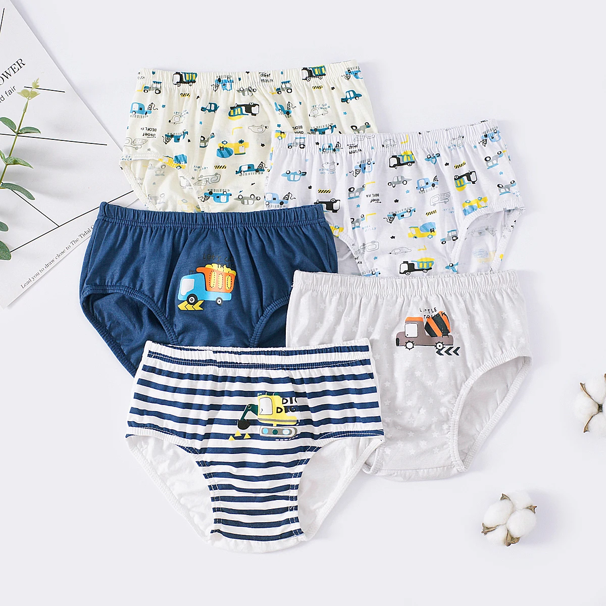 New Arrival Boys Underwear Cotton New Car Cartoon Panties Boys Briefs For 2~13Y Boys