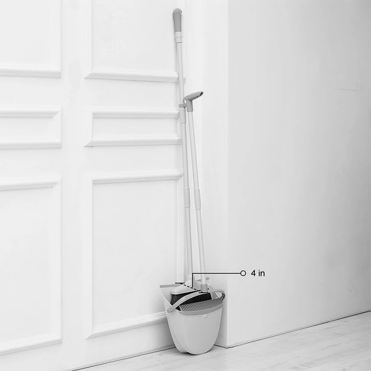Best Selling Dustpan and Brush Set Extendable Long Handle Broom and Dustpan for Home Cleaning with Durable Plastic PP Aluminum
