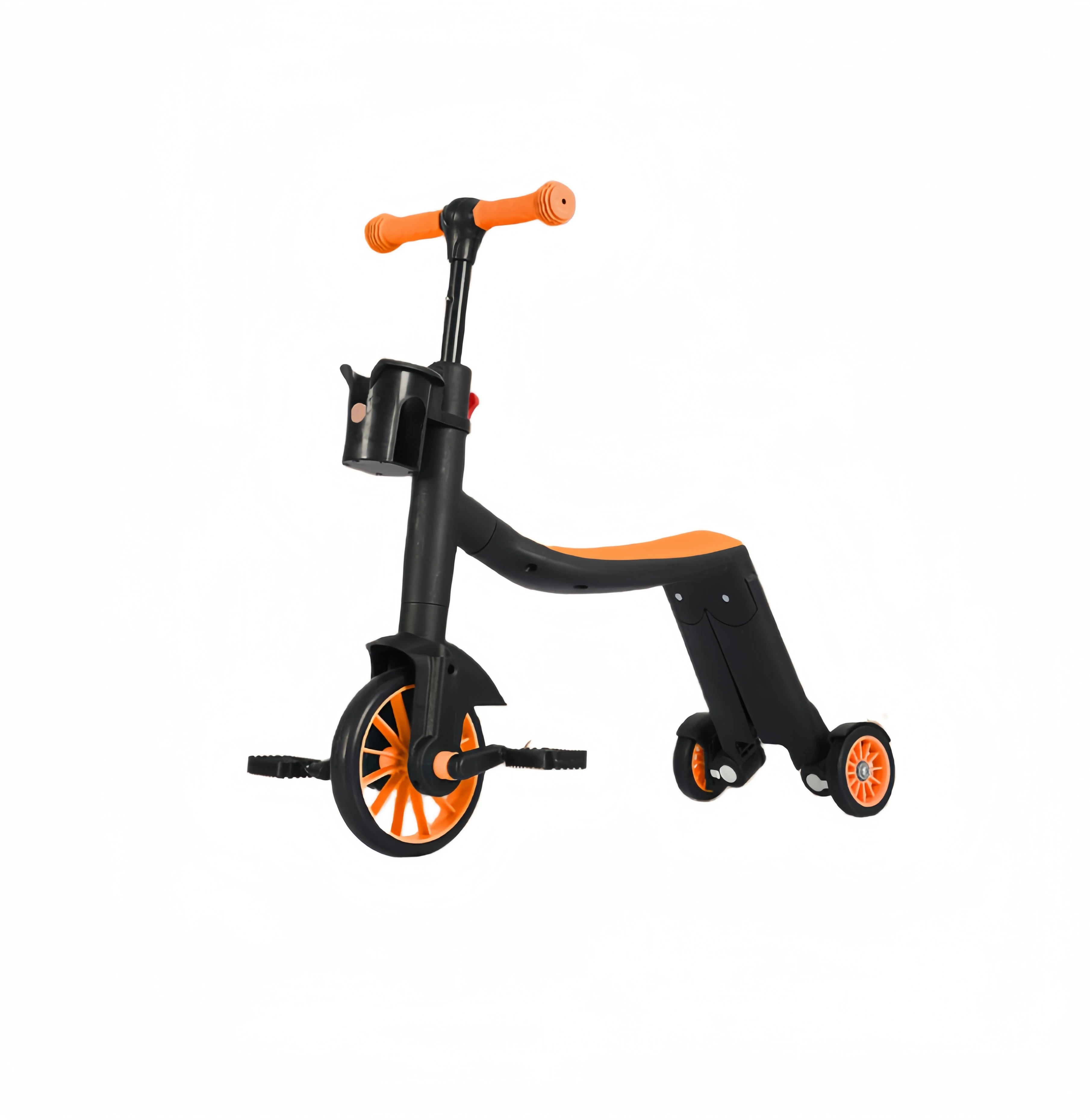 2024 Hot Sale 12-Inch Multi-Function 3-in-1 Kids Balance Bike Steel Pedal Hide for Children Babies Hot Selling Baby Bicycle