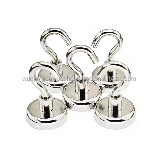 16/20/25/32/36/42/48mm high-strength circular rotating hook magnet