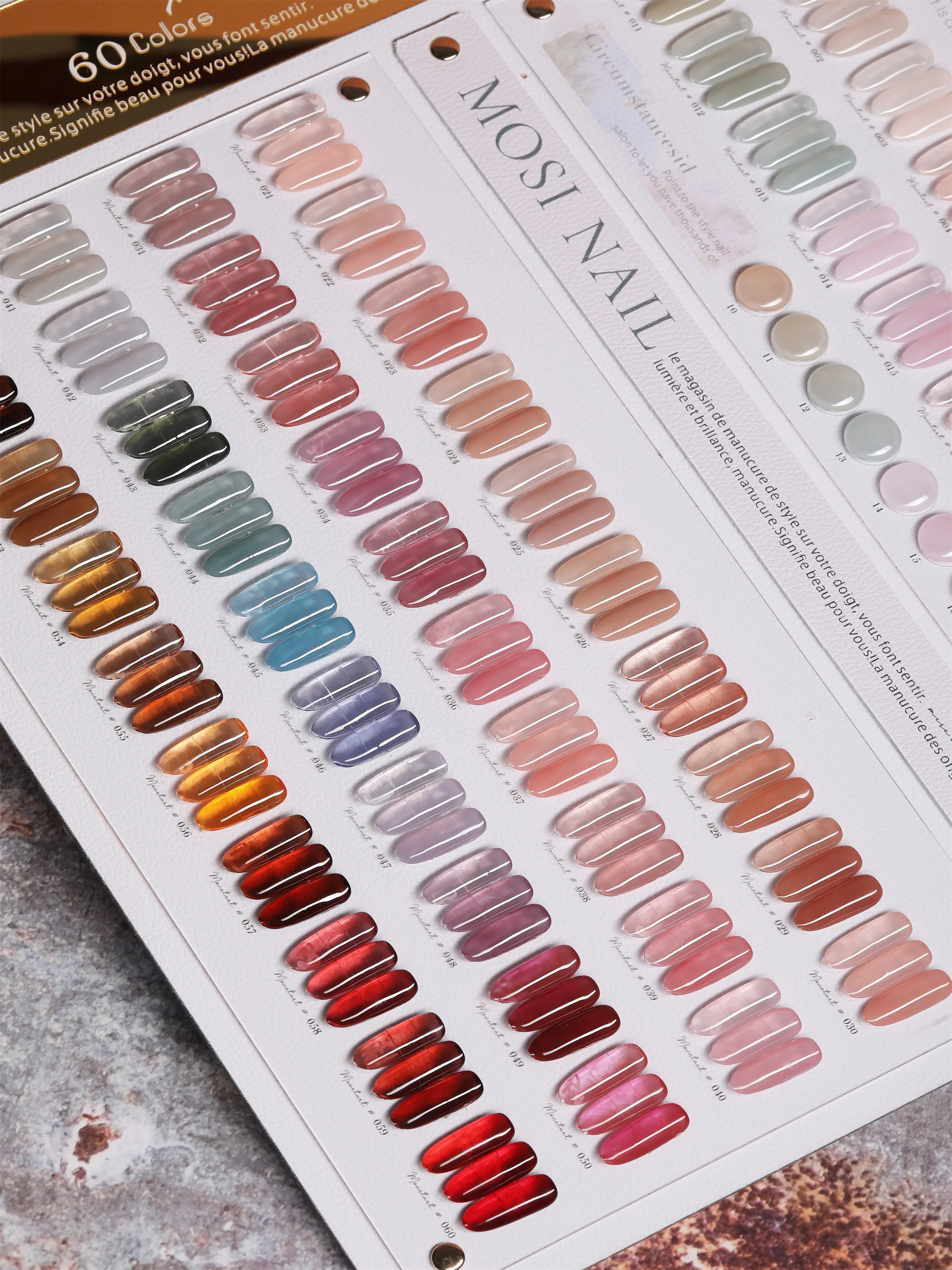MOSI 60 Colors Translucent Nail Gel Set Nail Art Kit New Model 2024 Eco-friendly Vegetable Glue Non-Eoxic Uv Gel Nail Salon