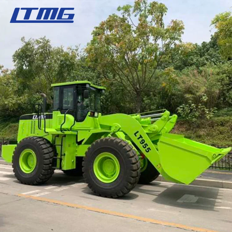 LTMG earth-moving machinery loader LT955 5 ton 5000kg cargador frontal front loader with joystick operation