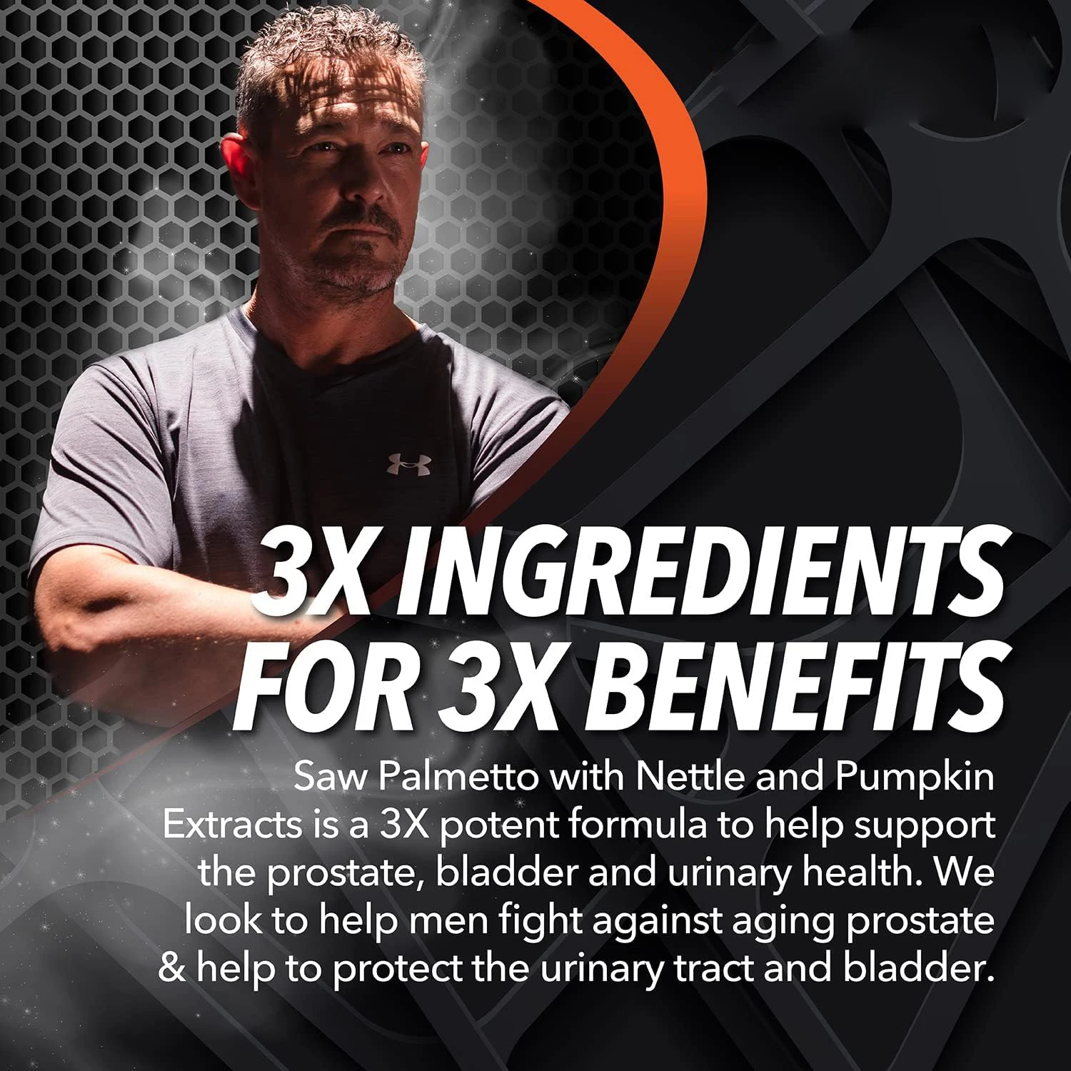 Saw Palmetto Prostate Supplement, Nettle Seed Pumpkin Seed Oil Capsules for Ultimate Prostate Bladder Support for Older Men