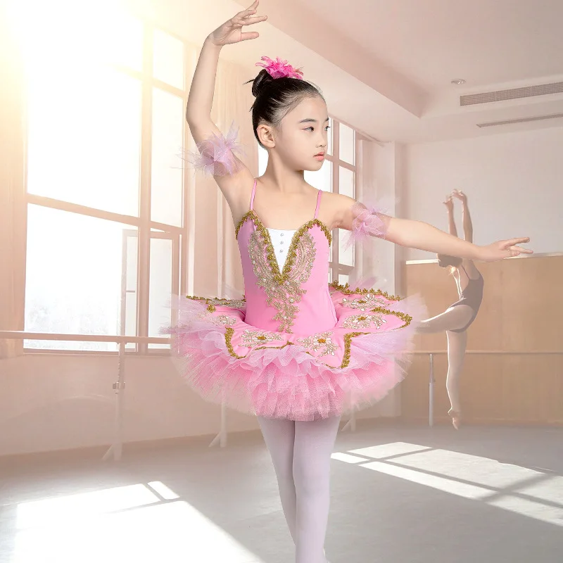 Custom Stiff Tulle Bodice Adjustable Sizing Professional Blue Kids Ballet Tutu Costumes