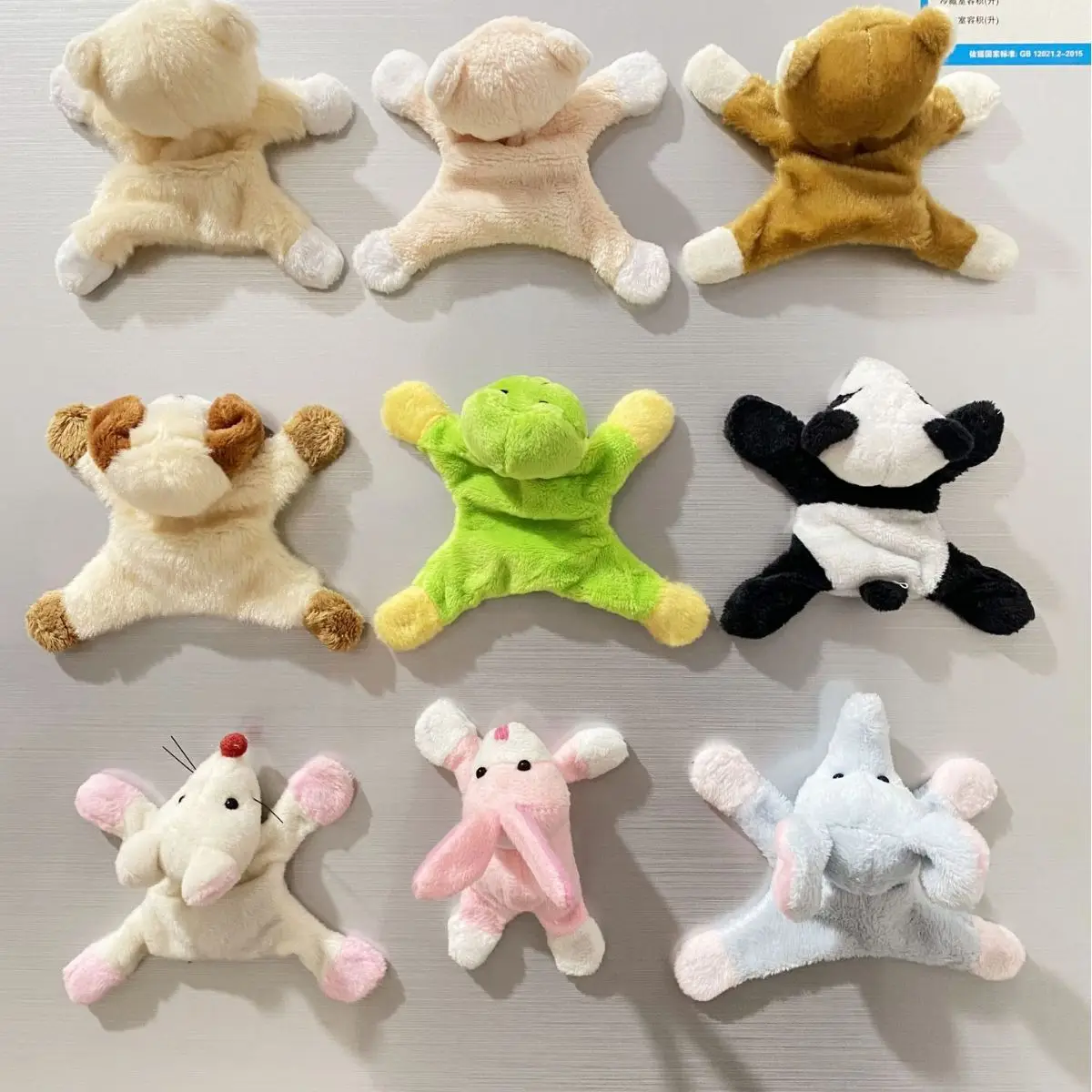 Hannuo Hot Selling Mini Stuffed Toys Animal Fridge Magnets Cute Plush Fridge Magnet for Promotional