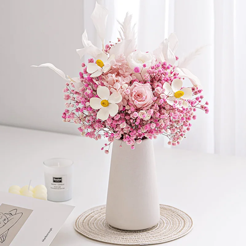 2024 Redeco New Arrival Retro Vase Deco Matte Frosted Ceramic Cylindrical Vases For Gifts Home Office Decoration