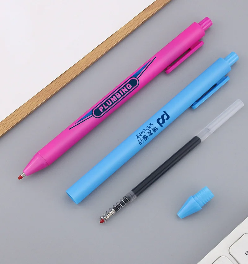 Fine Tech Ball Pen Clickable WHolesale 0.5mm Ball Point Pens With Laser Pointer