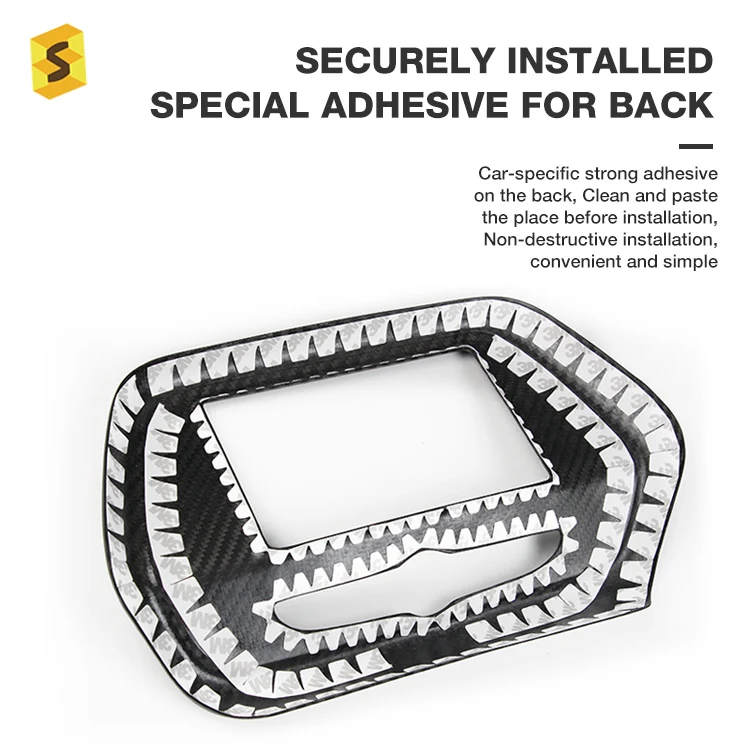 ES Carbon Fiber For Cars Interior Accessories Radio Screen Cover For Chevy Camaro