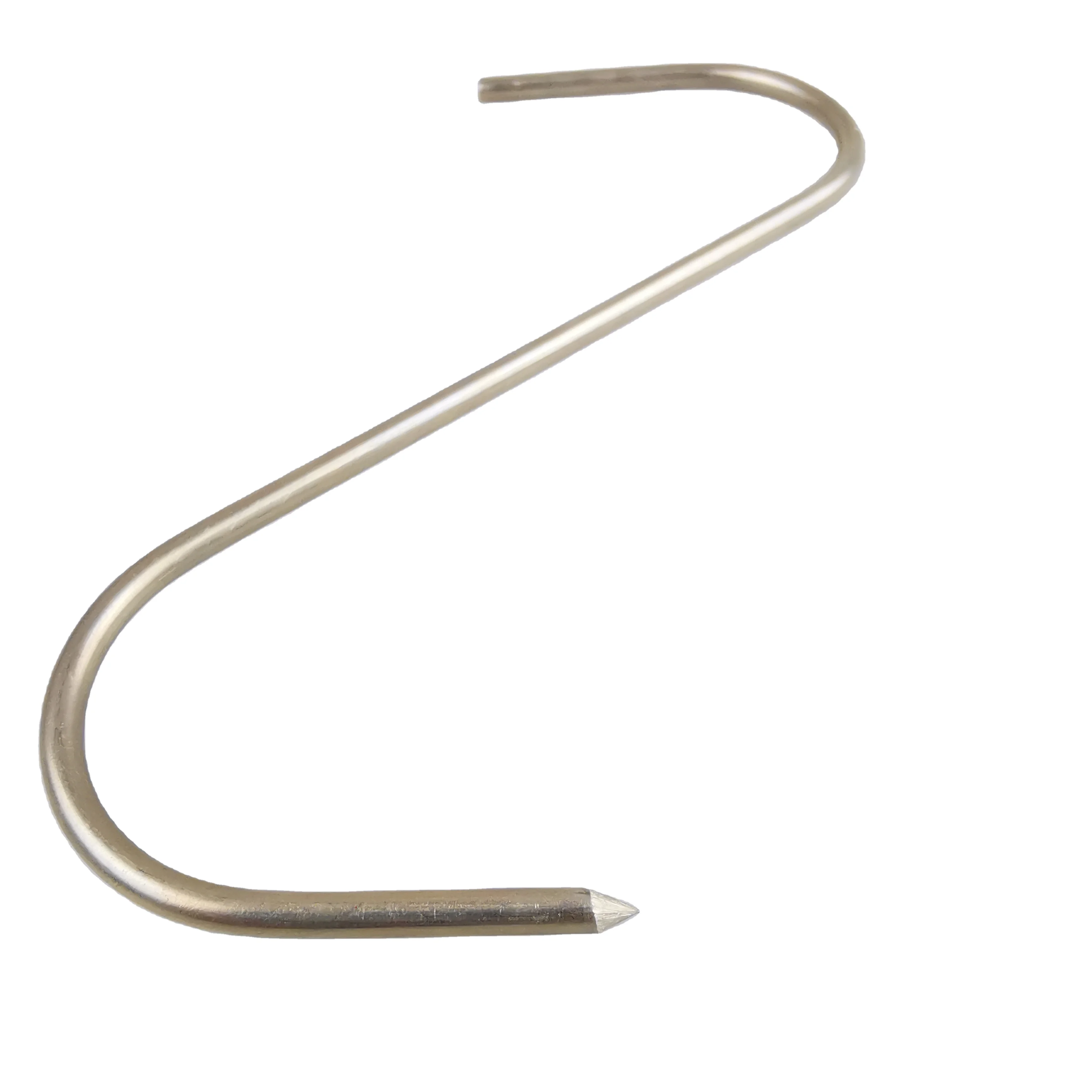 4 to 6mm High Polished Stainless Steel Meat Processing Butcher Hook S Hooks with Plain Finish
