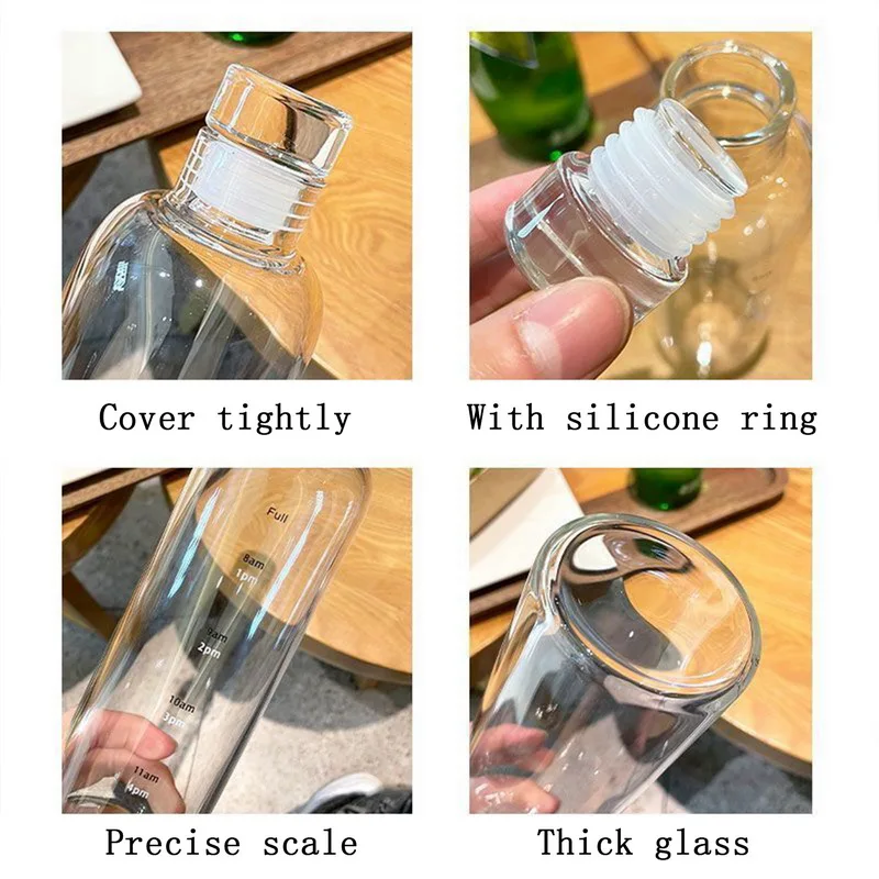 Customized Logo High Borosilicate Glass Sports Water Bottle With Neoprene Sleeve
