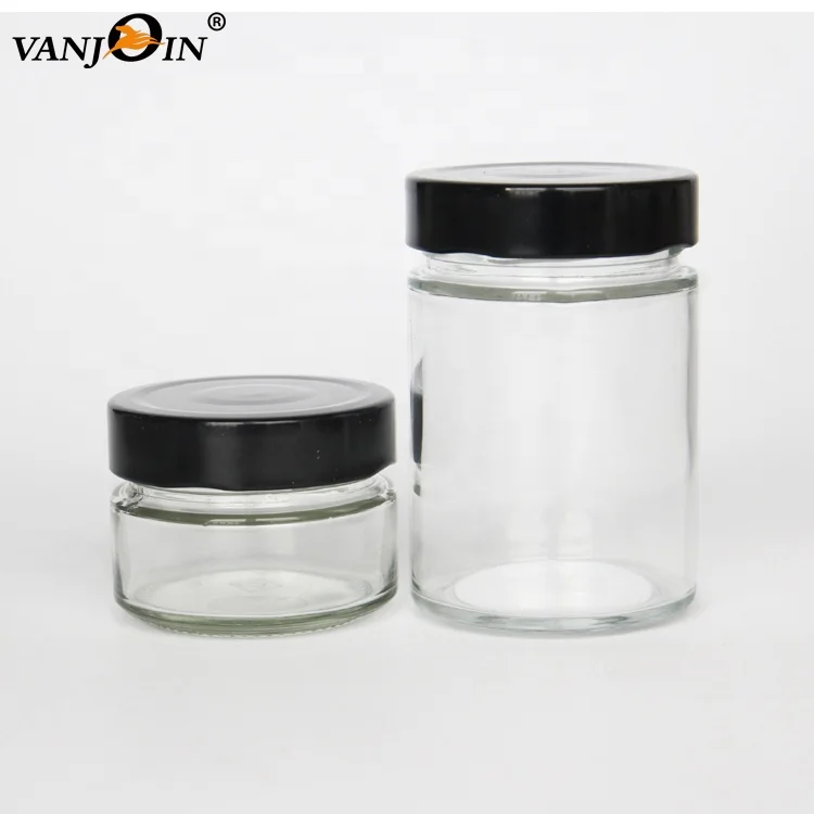  Оптовая продажа прямоугольный контейнер 12 унций 8 4 унции из Кремневого стекла для варенья и меда стеклянные банки маринования
