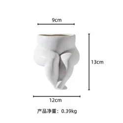 Handicraft Nordic vases decor Bust vase body ceramic flower art vase