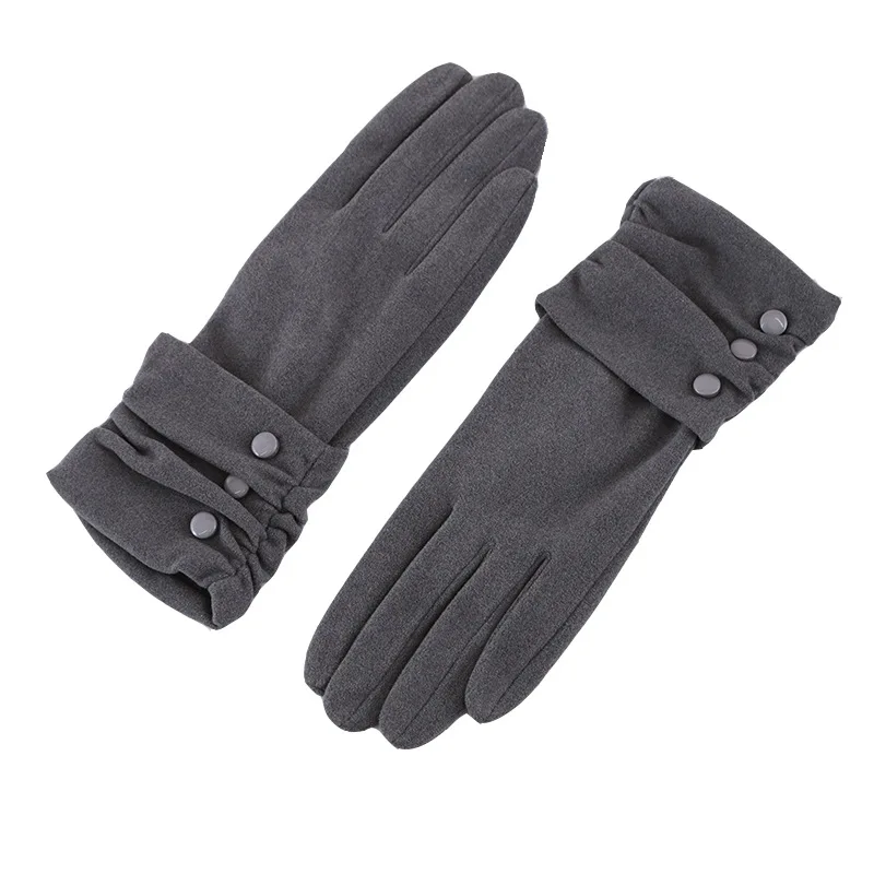 
Spring And Winter Warm Wloves Outdoor Touch Screen DE Velvet Gloves 