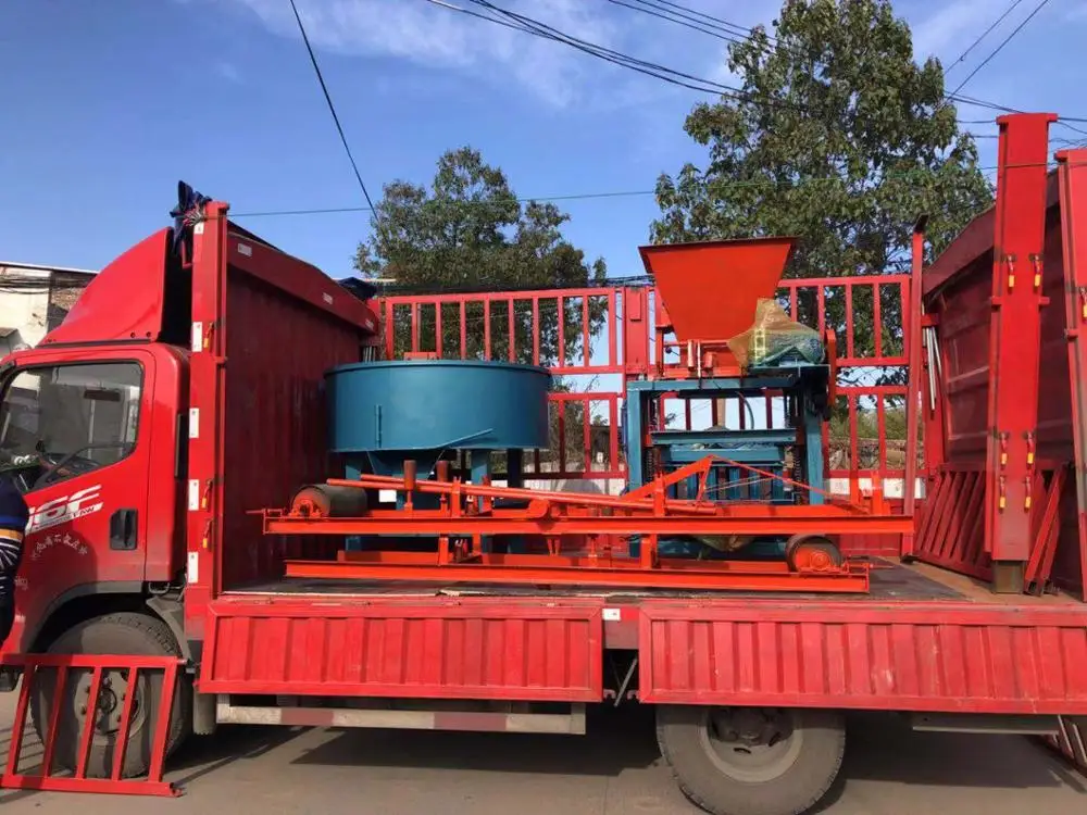 Hollow Mud Brick Stationary Concrete Interlocking Block Making Machine