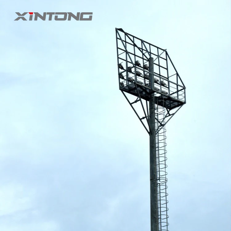 airport 20m 25m 30m 40m high mast light with auto lifting system
