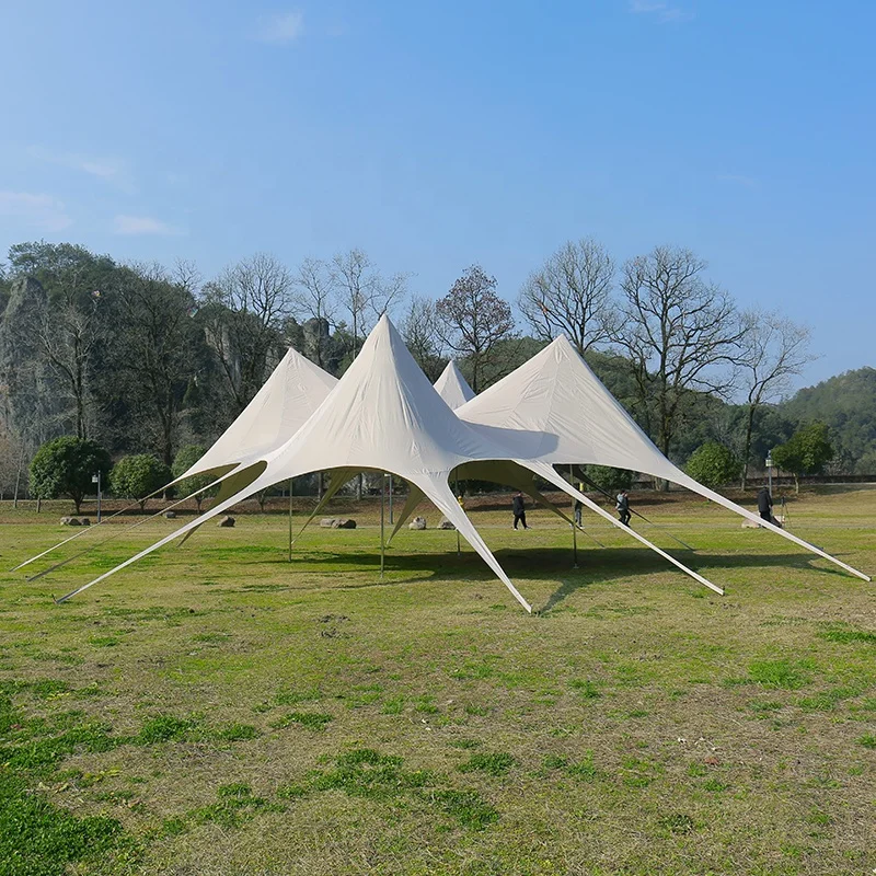 Custom Large Four Top Spider Activity Tent Camping Beach Star Spider Tent Outdoor Display Event