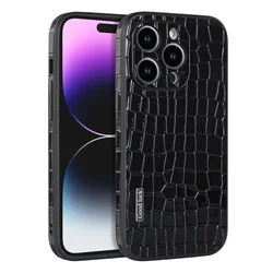 Luxury Design Crocodile Pattern Leather Phone Case for iPhone 14 13 12 Mini 11 Pro Max XS XR SE 7 8 Shockproof Mobile Phone Case