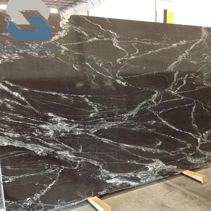 Arabian Night Granite Black Natural Stone with White Veins Bathroom Vanity Top Shower Sink Top