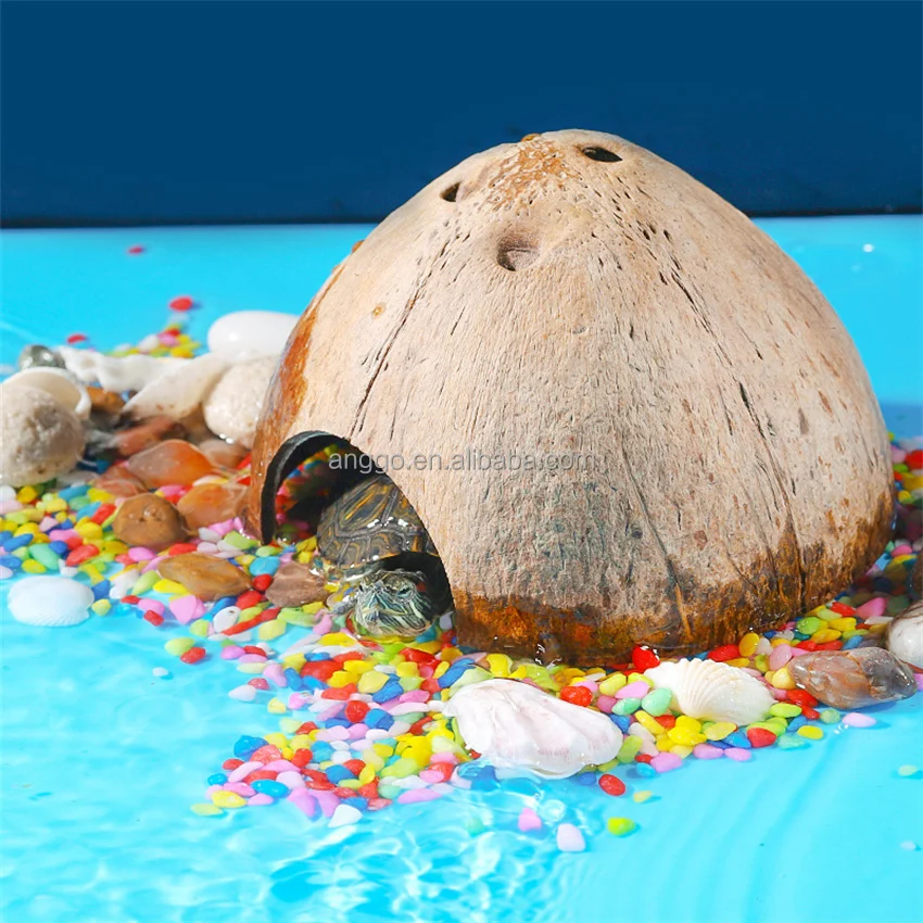 Parrot Bird Hamster Landscape Decor Lizard Spider Gecko Crawling Pet Shelter Hermit Crab Pet Supplies Coconut Shells Pet Nest