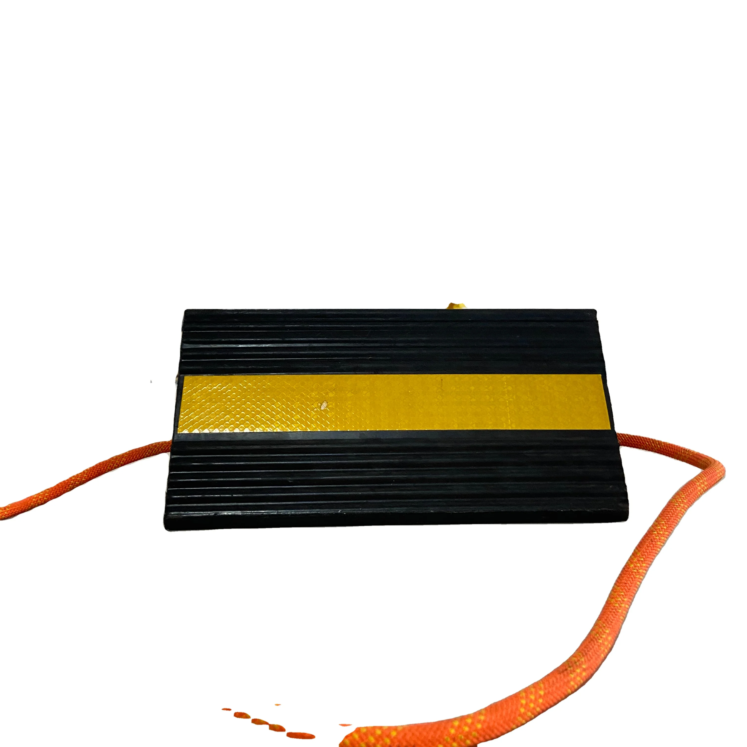 Aviation Portable Plane Rubber Tyre Stopper, Air port rubber wheel stopper, Wheel Chock, Aircraft chock with rope