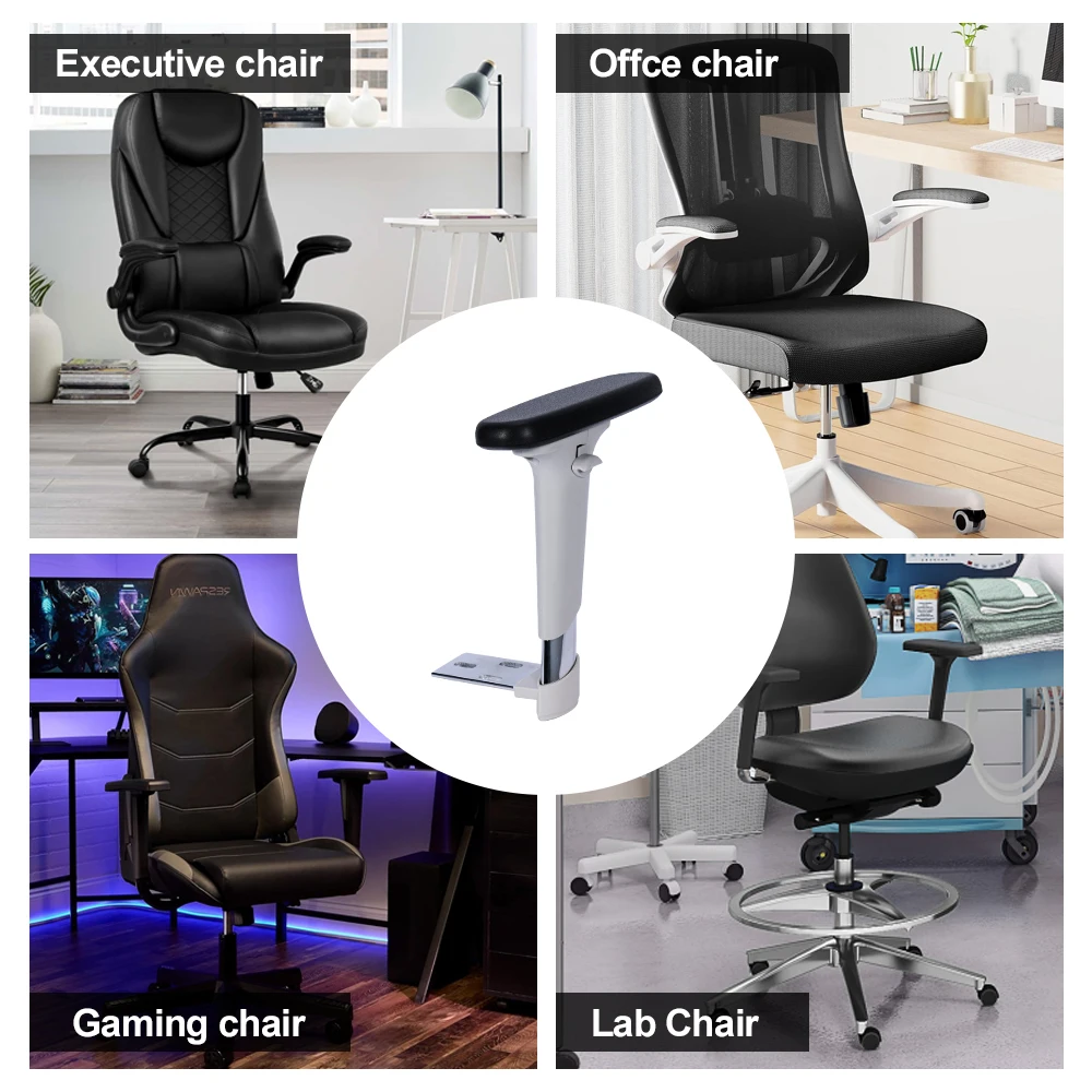 KEDE Swivel Computer Gaming Chair Replacement Parts Office Chair Adjustable Armrest Adjustable Armrest Office Chair Parts