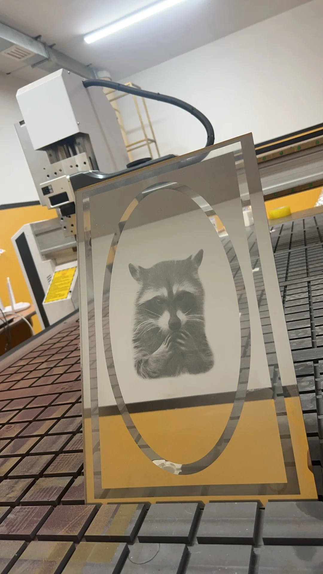 Mirror Laser Engraver Mirror Laser Engraving  Machine 50w Laser head co2 Pattern Making Equipment