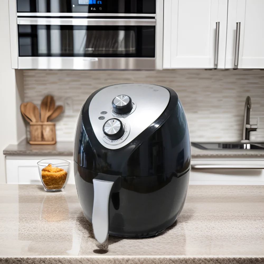 3.5L Small Capacity LCD Display Digital Temperature Control Mechanical Electric Air Fryer Without Oil