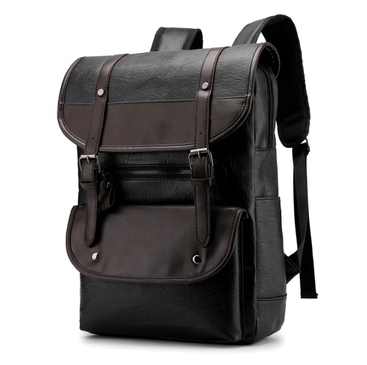 Factory New Design Fashion Mochilas Pu Men Backpack Business Backpack Laptop