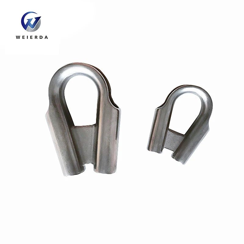 Heavy Duty  Round  Galvanised Cable Thimbles Stainless Steel 304 Standard Wire Rope Thimble