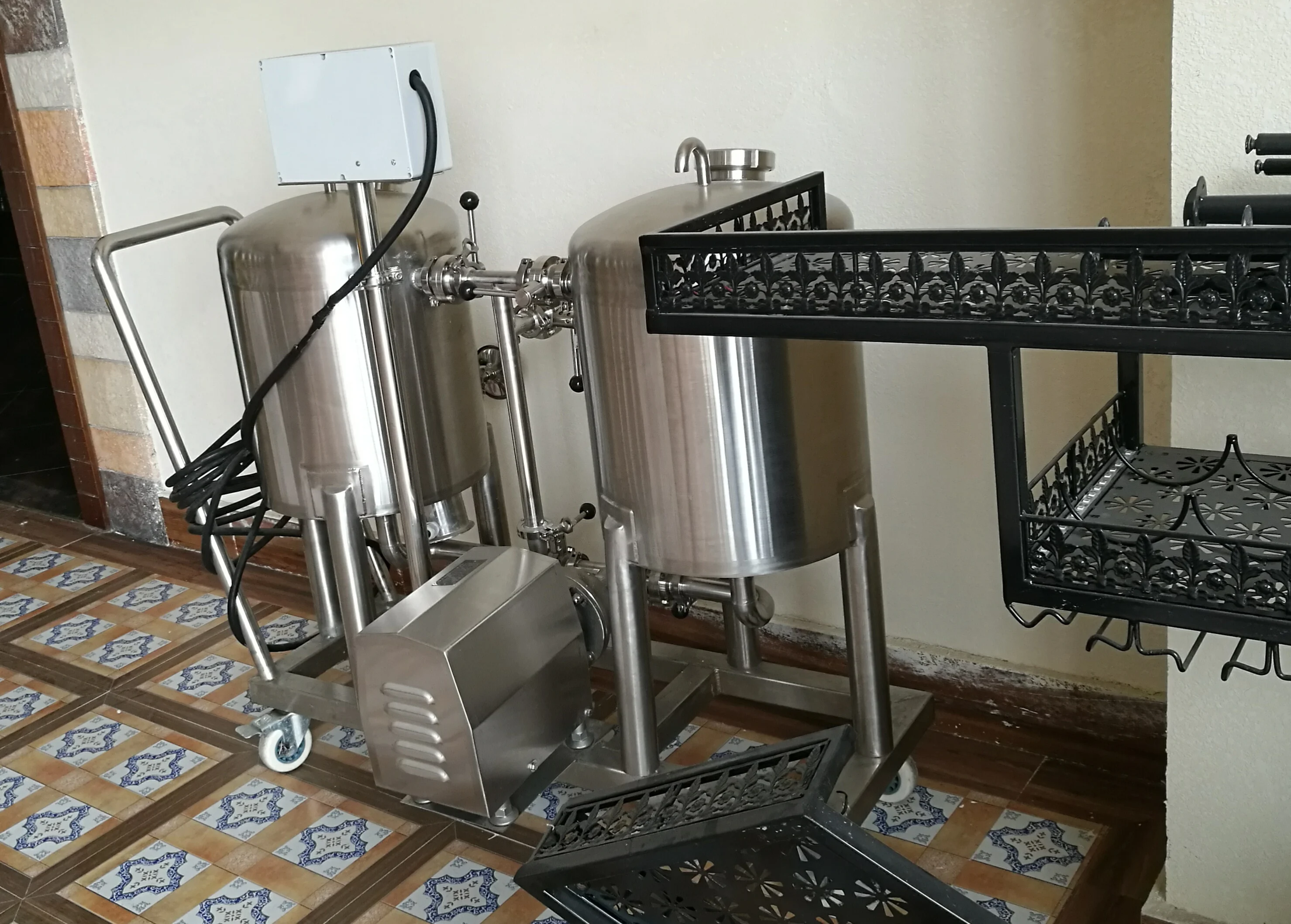 CIP  cleaning system for brewery plant, CIP station