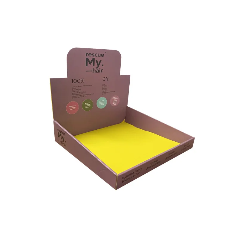 Customized tear off cardboard perforated display box for supermarket