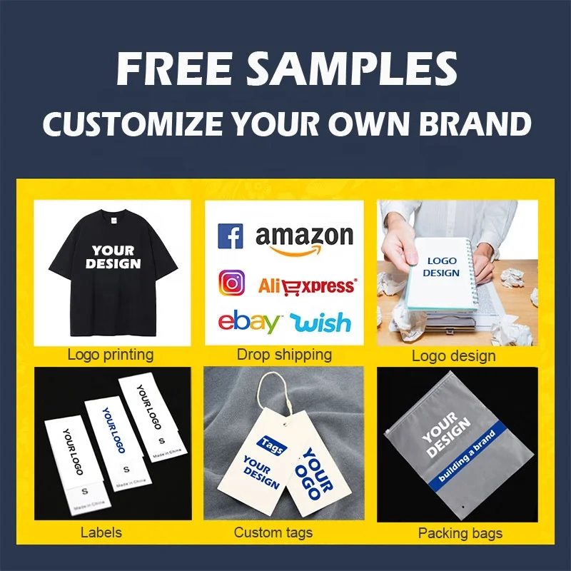 T-shirt Customization Wholesale Heavyweight 100% Blanks Cotton T shirts Oversized Clothes Men T-shirt