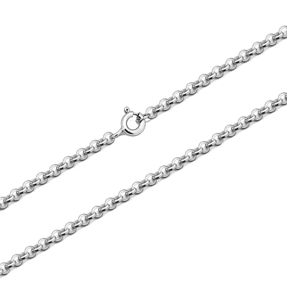 Wholesale Machine Made 2mm Curb 925 Pure Sterling Original Silver Chain for Men 925 Roll Making