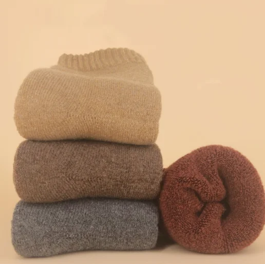 wholesale unisex camel wool socks 50% wool socks hand knitted merino wool socks women