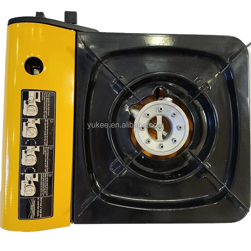 China Wholesale March Promotion Aluminium Burner Portable Camping Mini Gas Cooktops Gas Cooker