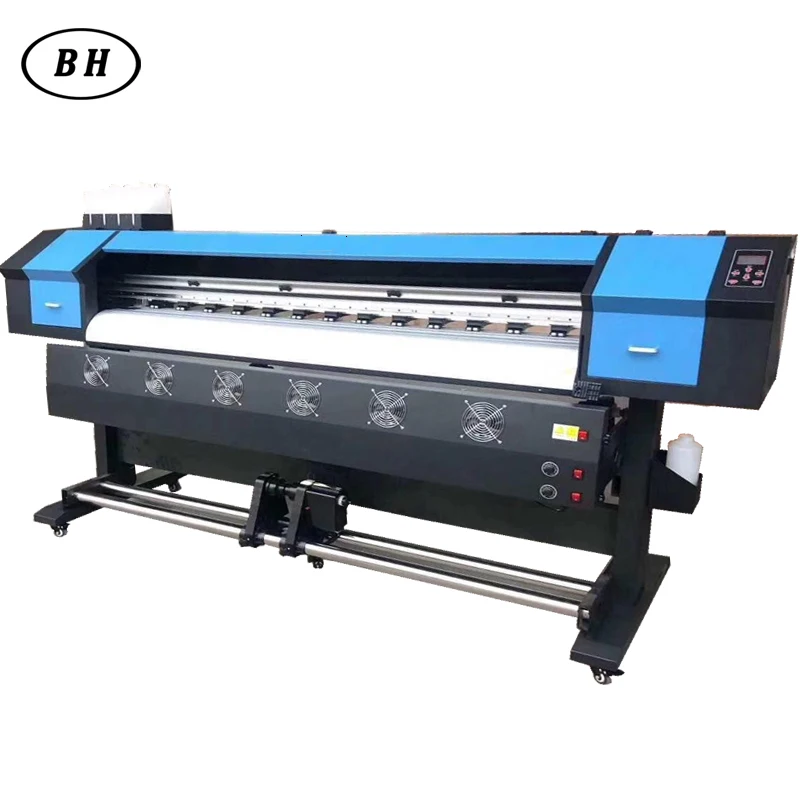 Good machine brand Eco Solvent Printer 1.6m 1.8m 3.2m 6 color eco solvent printer For Indoor Billboard Poster With best quality